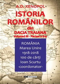 coperta carte istoria romanilor din dacia traiana, v3 p2 de a. d. xenopol